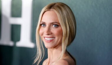 Brittany Snow stuns in tiny white bikini for her poolside milestone birthday festivities
