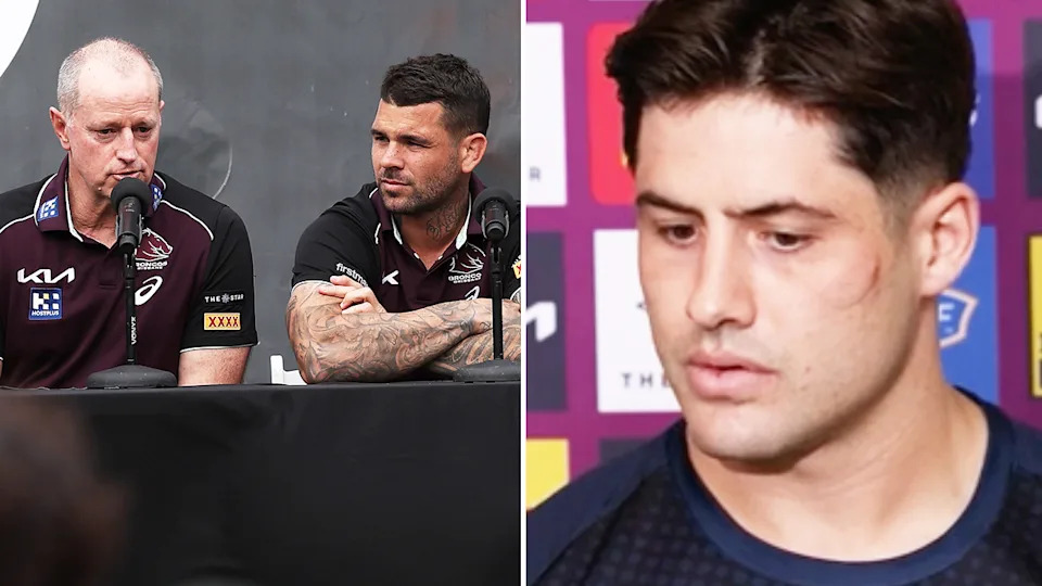 Broncos great Corey Parker felt a team leader should have fronted the media instead of Ben Talty (pictured right) as assistant coach Ben Te'o resigned to embroil the club in another drama. (Images: Getty Images)