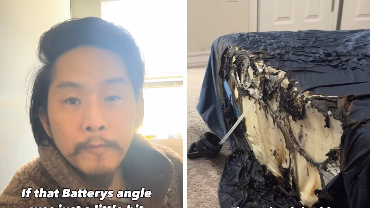 Twilight actor Justin Chon escapes bedroom fire from exploding battery