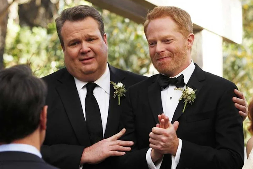 Eric Stonestreet and Jesse Tyler Ferguson on 'Modern Family'Credit: Peter 