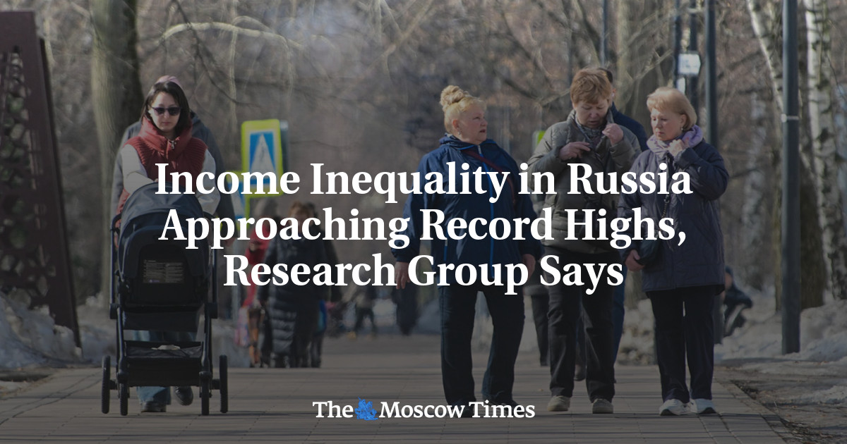 Income Inequality in Russia Approaching Record Highs, Research Group Says