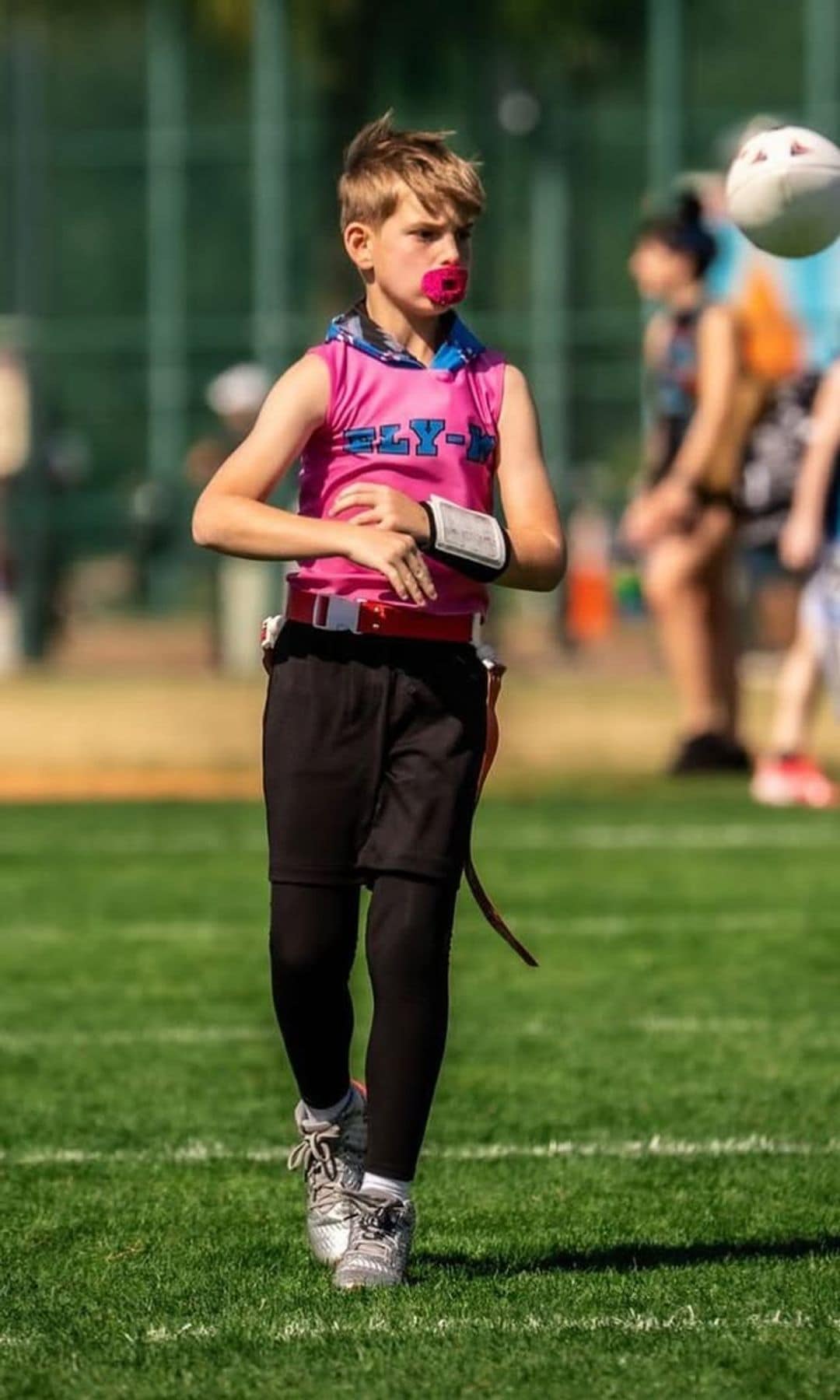 Theo celebrated his birthday playing football