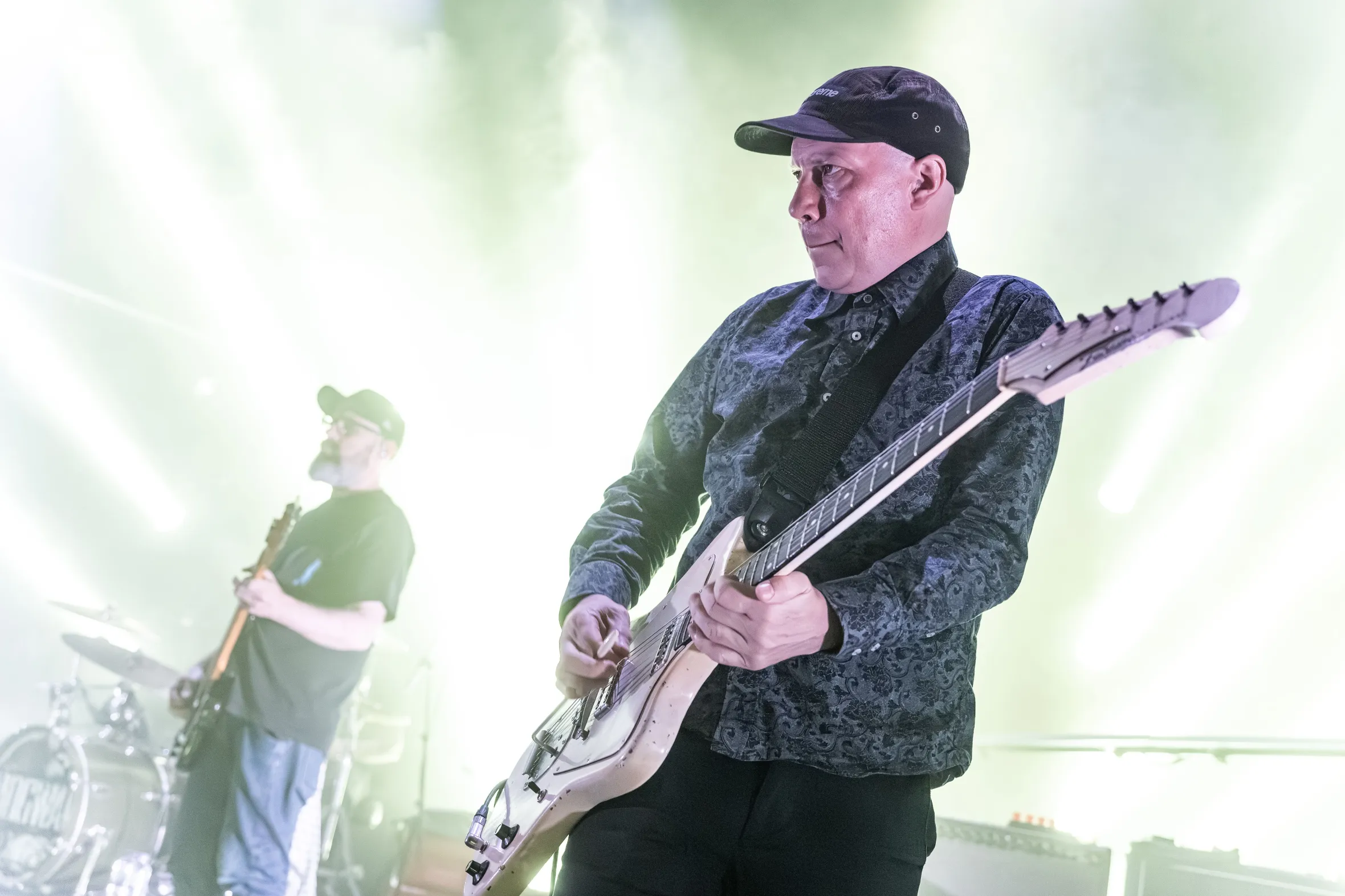 Mogwai guitarist Stuart Braithwaite performs live at the Corn Exchange in Cambridge.