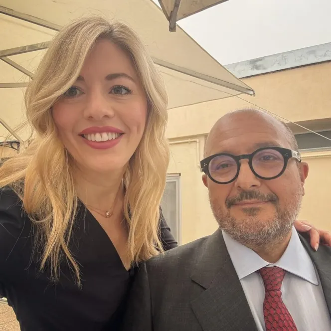 Maria Rosaria Boccia and Gennaro Sangiuliano.