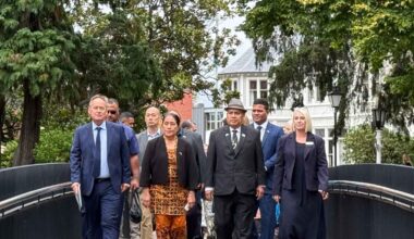 Tuvalu PM returns to former school during NZ visit, with focus on leadership and climate