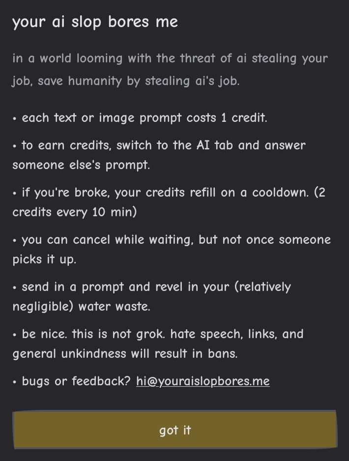 Ai Slop Bores Me Rules