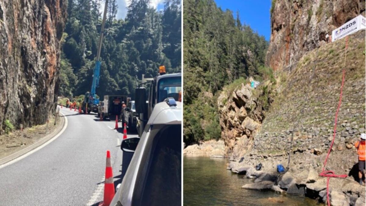 Major repair work underway in Karangahake Gorge after January storm damage