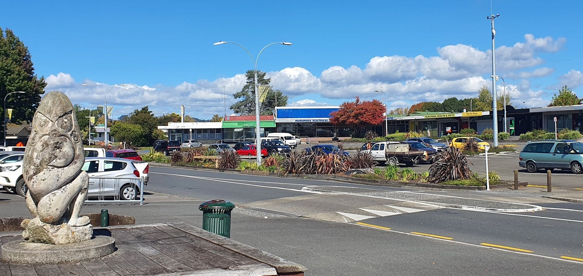  Murupara's town's commercial centre, currently on Pine Drive. Photo / Beacon file