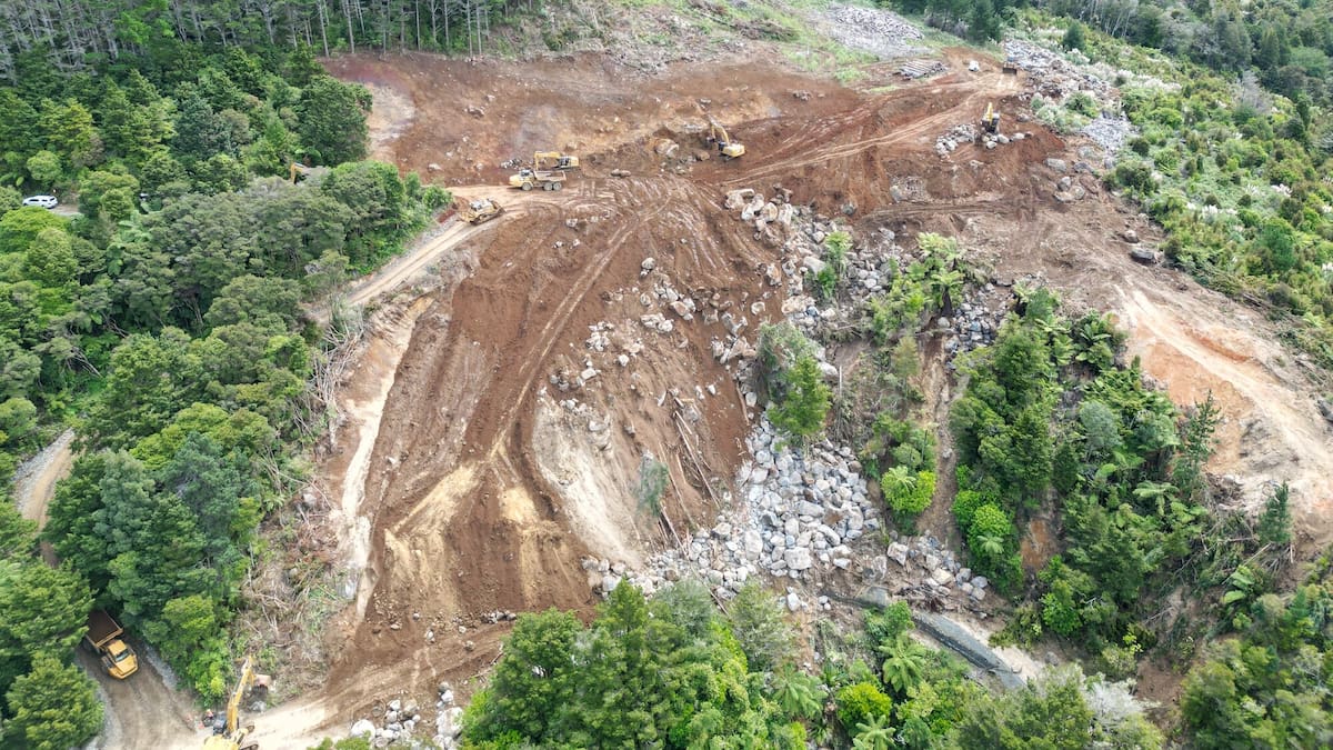 New aerial photos reveal scale of Helena Bay hill slip damage