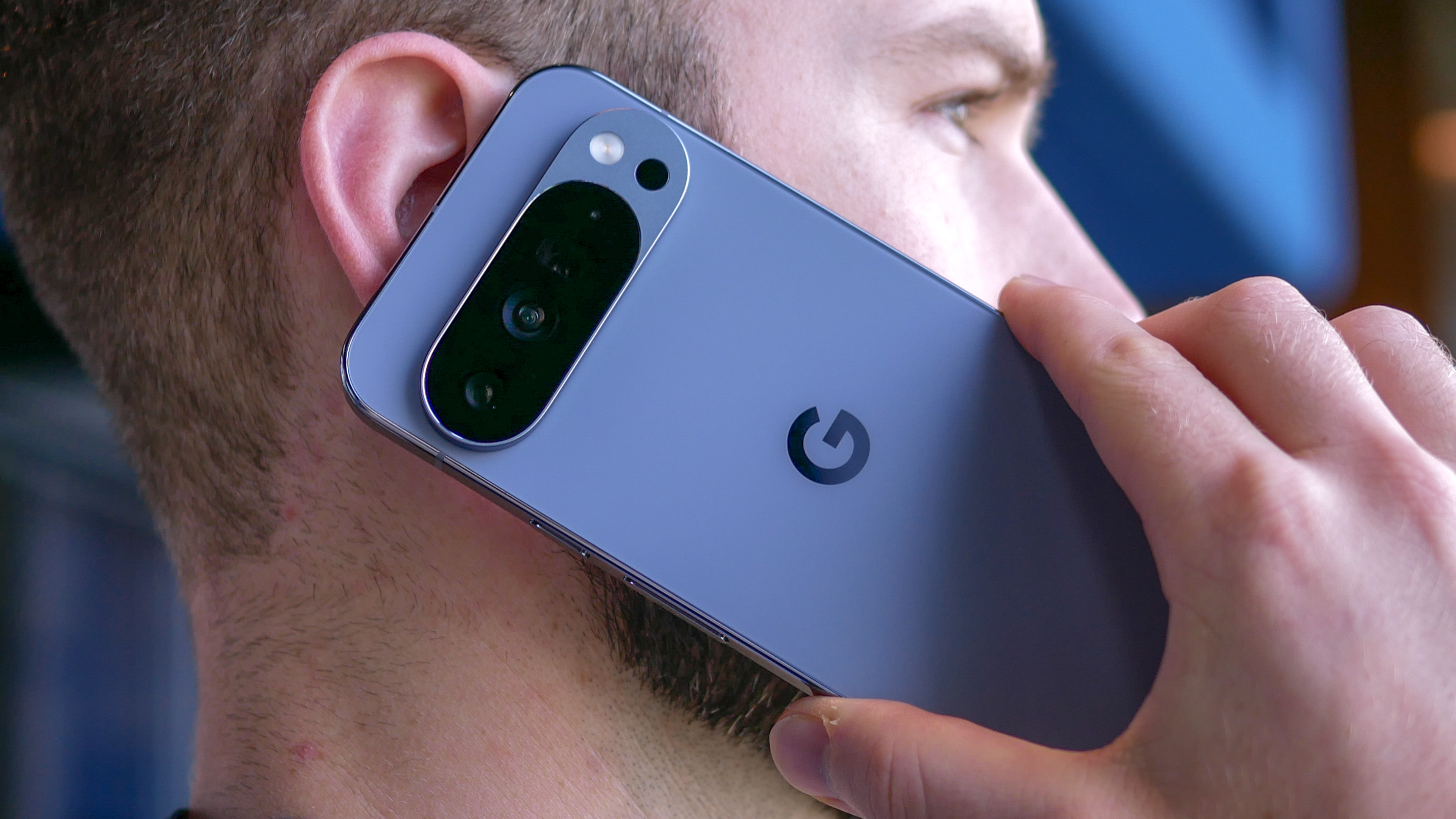 Google Pixel 10 Pro XL used for a phone call.