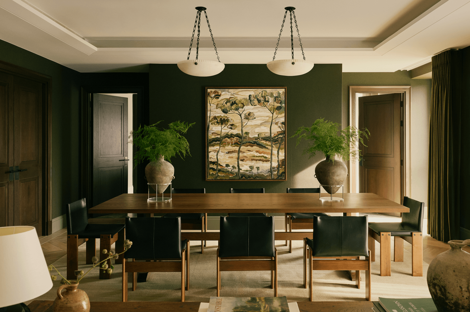 A central London apartment is brought to life with dark colours and an artful layering of old and new Designed by Albion...