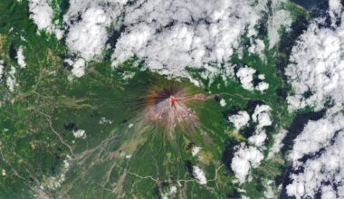 Satellite spies an erupting volcano photo of the day for March 13, 2026