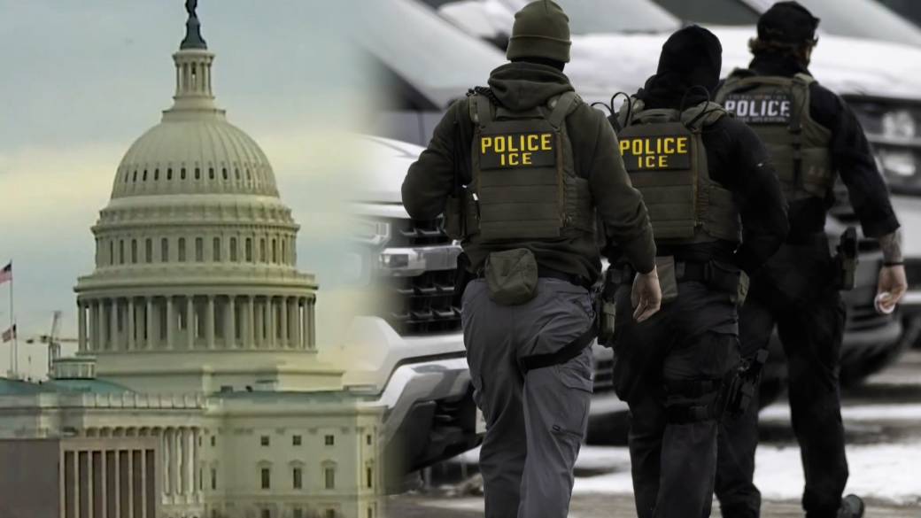 Click to play video: '‘Rein in ICE’: Democrat lawmakers block DHS funding bill, prompting partial shutdown'