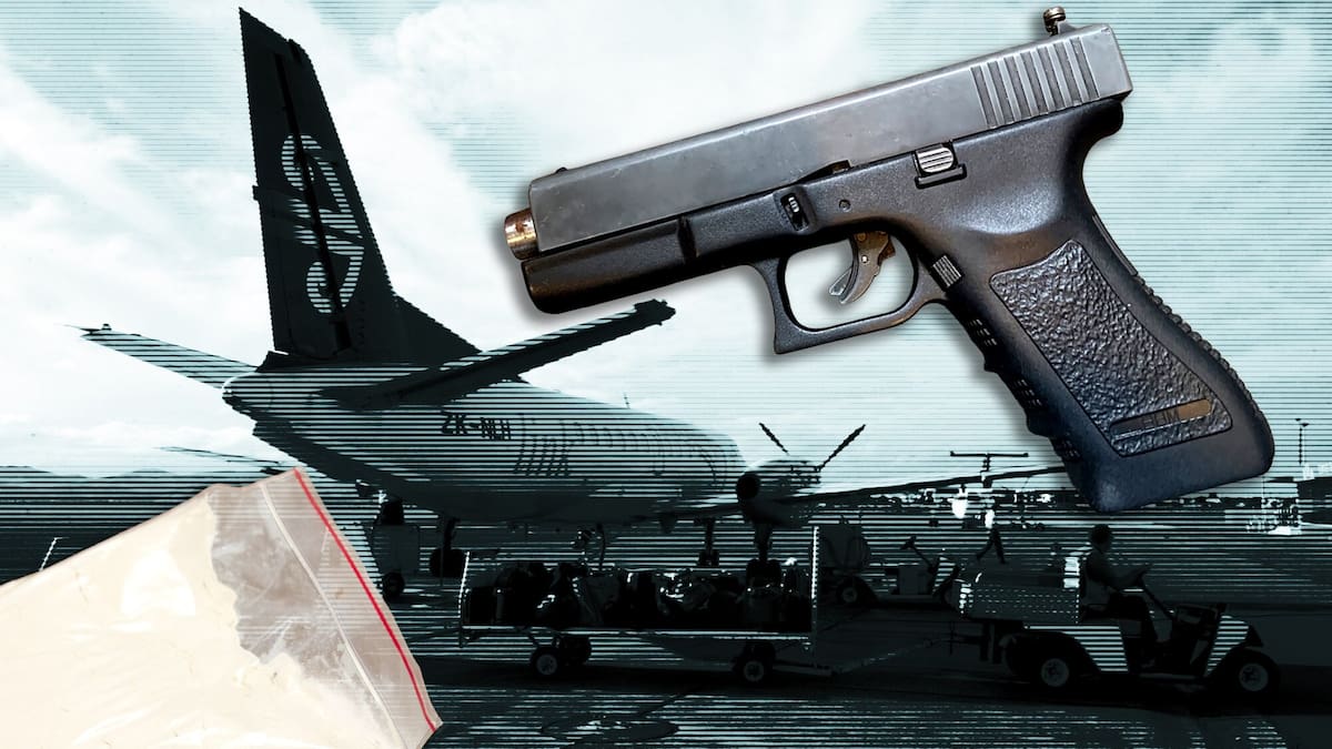 Handguns and cocaine discovered in ‘unaccompanied luggage’ at Auckland Airport during investigation into corrupt Air NZ baggage handlers