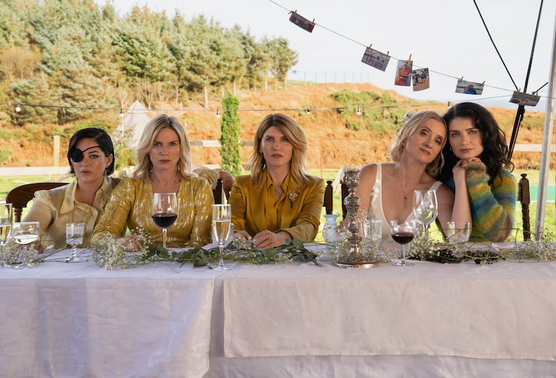 Bad Sisters: Sarah Greene, Eva Birthistle, Sharon Horgan, Anne-Marie Duff and Eve Hewson. Photograph: Apple TV