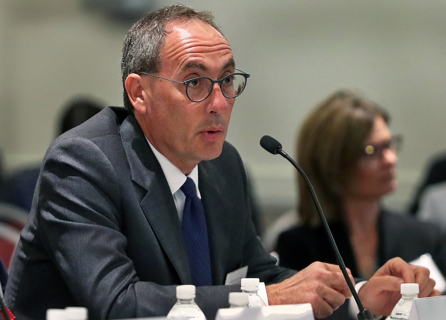 Dr. Kevin Tabb addressed the state Health Policy Commission in 2019.