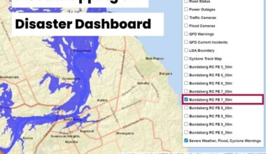 Flood gauge mapping on Disaster Dashboard – Bundaberg Now