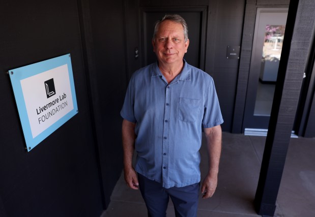 ALS Cure Project founder Mike Piscotty at the Livermore Lab Foundation office in Livermore, Calif., on Thursday, March 19, 2026. Piscotty's wife Gretchen died of ALS in 2018. (Jane Tyska/Bay Area News Group)