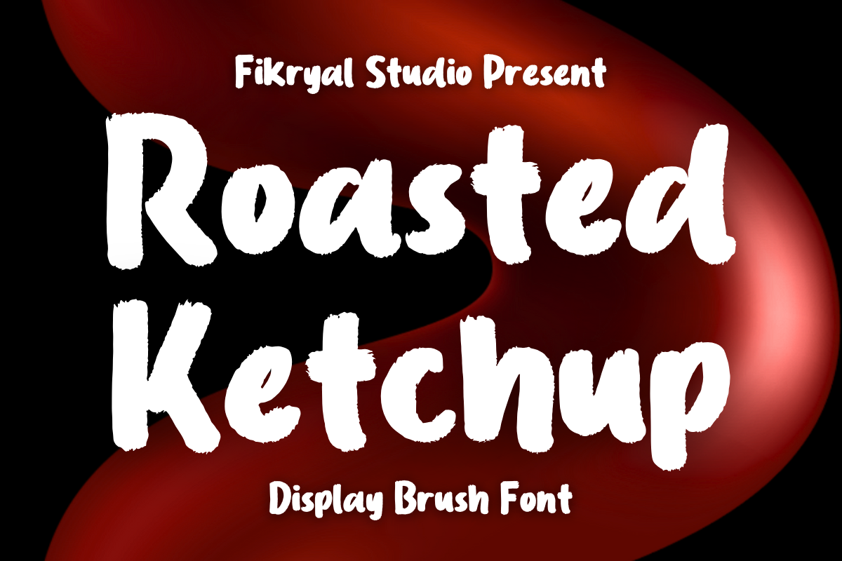 Roasted Ketchup font was created by Fikryal Studio.