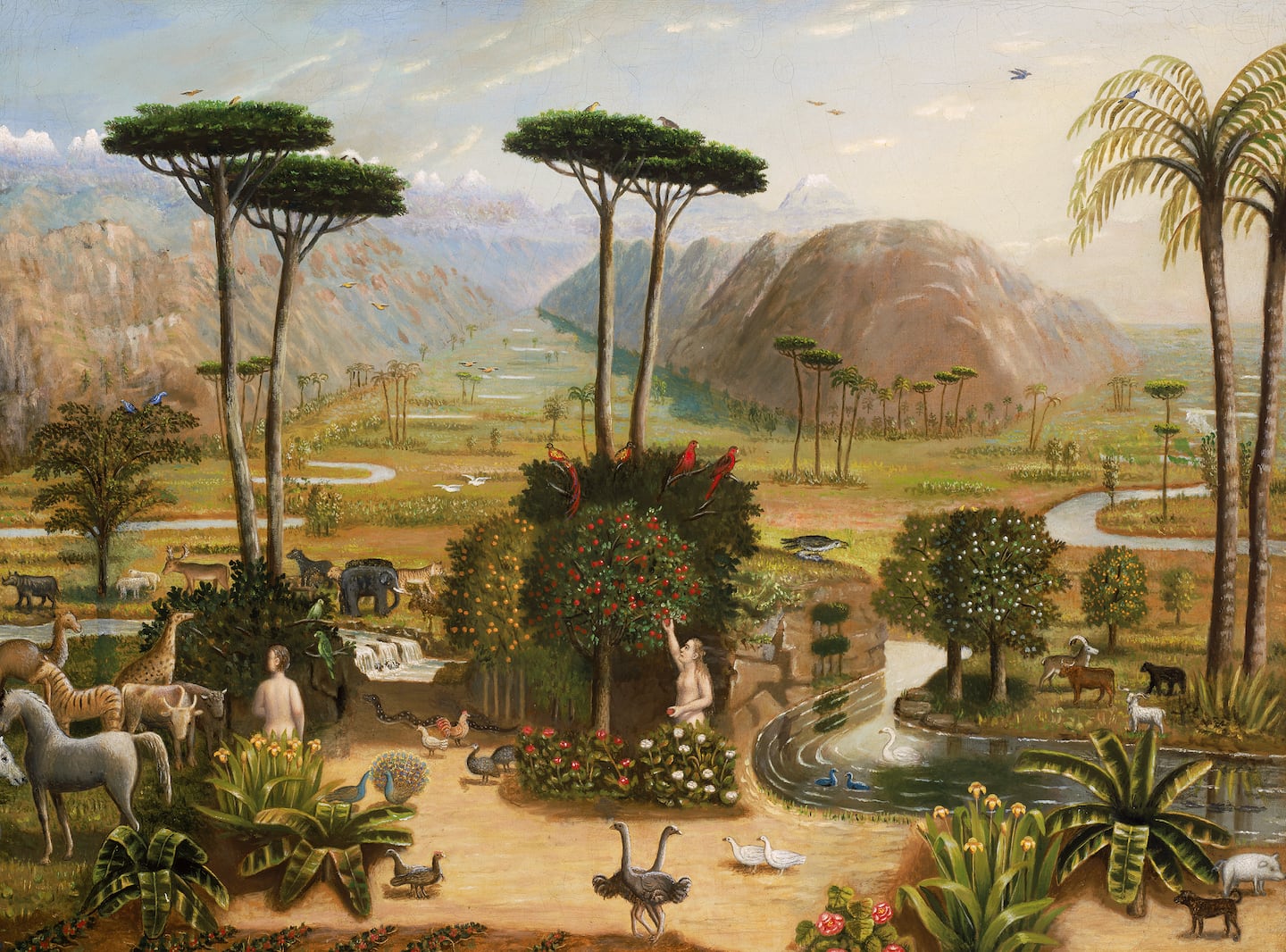 The Garden of Eden	Erastus Salisbury Field (American, 1805–1900)	about 1860	Oil on canvas	* Gift of Maxim Karolik for the M. and M. Karolik Collection of American Paintings, 1815–1865	* Photograph © Museum of Fine Arts, Boston