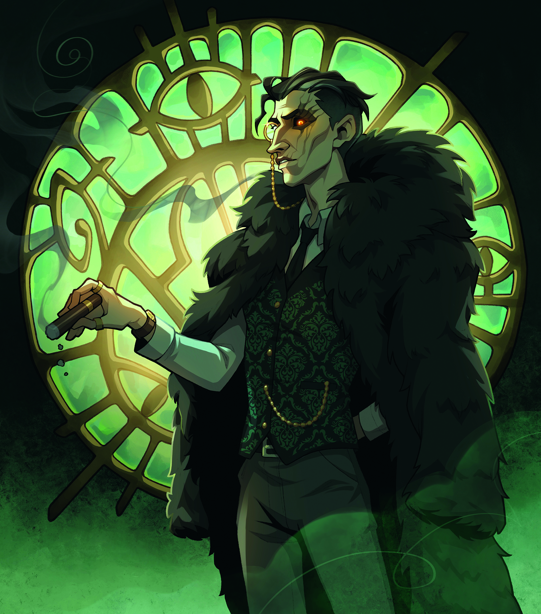 Fan art of Silco from Arcane