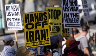 Demonstrations both for and against erupt across America after Israel and US launch strikes on Iran