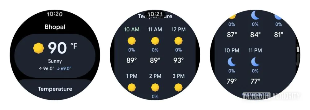 Wear OS new Gemini weather UI