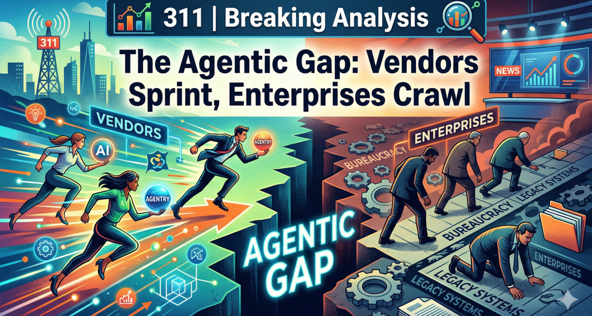 The agentic AI gap: Vendors sprint, enterprises crawl