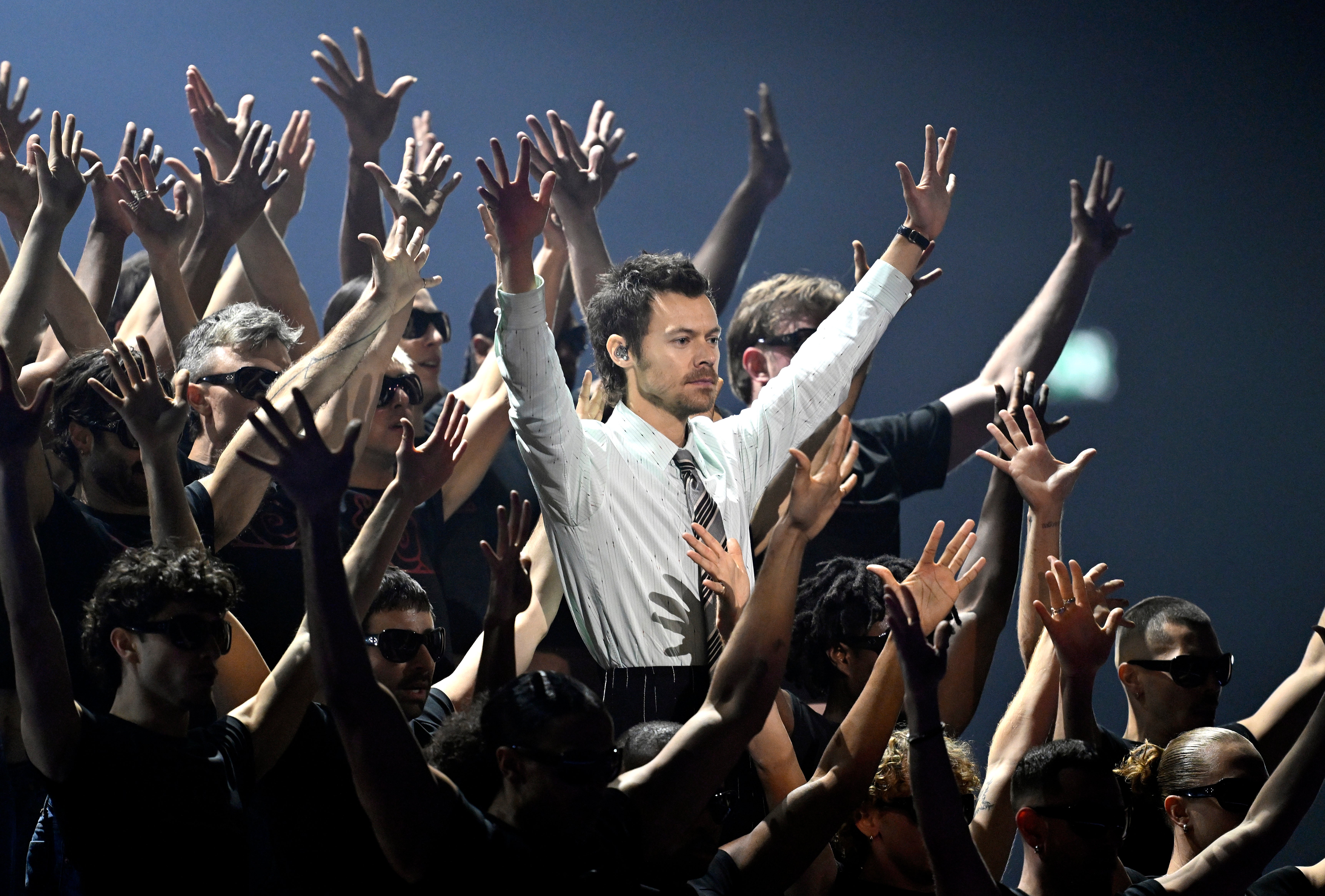 Harry Styles performed live at the Brit Awards