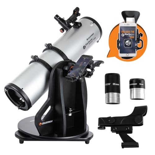 Celestron Starsense Explorer 150az App-Enabled Telescope &ndash; 150mm Tabletop Dobsonian With Smartphone Dock &amp; Starsense App &ndash; Iphone &amp; Android Compatible &ndash; Easy-To-Use for Beginners