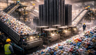 A Japanese city is transforming waste into pallets using advanced recycling technology that separates PP and PE and reduces plastic contamination.