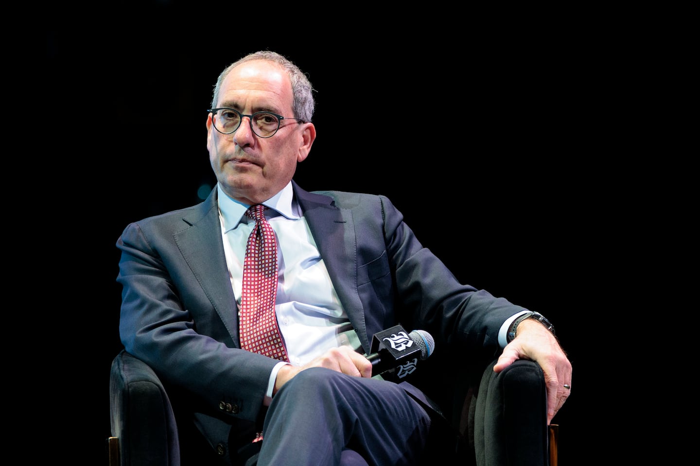 Dr. Kevin Tabb, shown at the Globe Summit in November, announced Wednesday he would step down from Beth Israel Lahey Health.