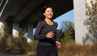 Woman running confidently outside after doing Pilates for runners
