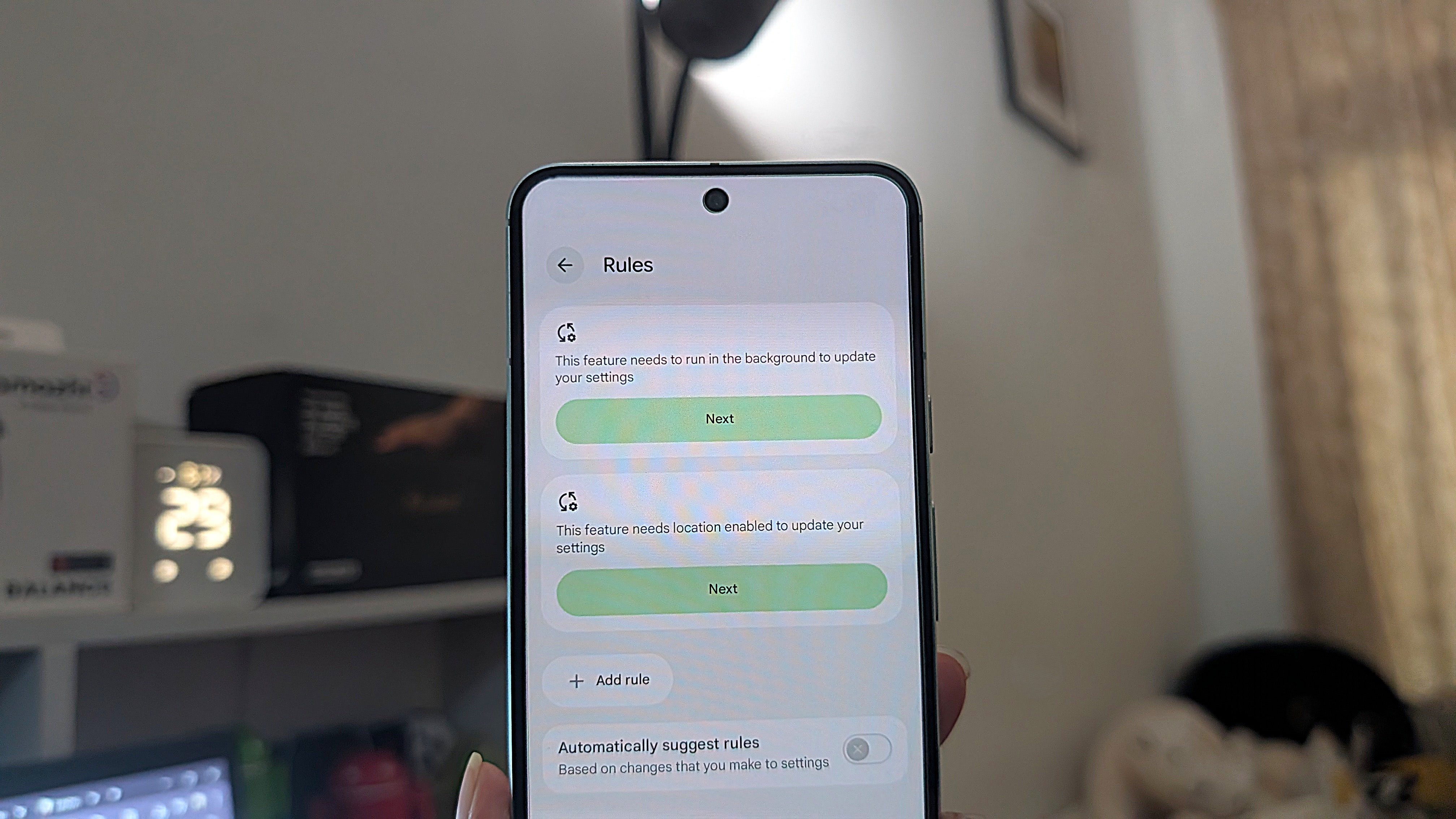 Rules automation feature on Android 16 on Google Pixel