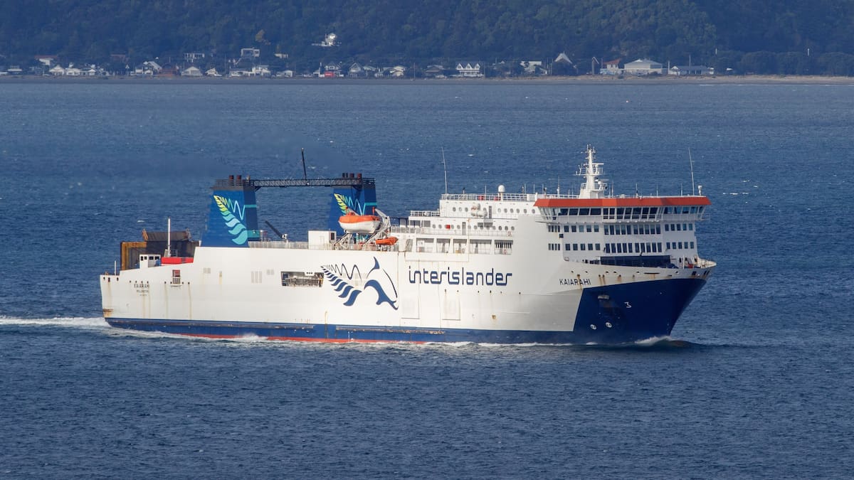 Search for person who went overboard from ferry in Cook Strait during the night