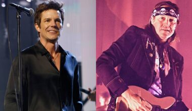 Watch Arcade Fire's Win Butler join The Killers for 'Rebellion (Lies)' and 'When You Were Young' in Colombia