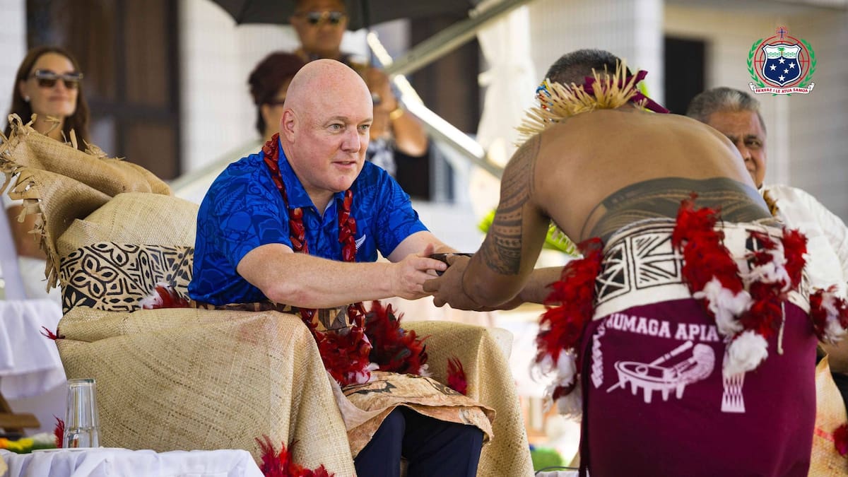 Chief Tui Christopher Luxon joins other world leaders with Samoan matai titles