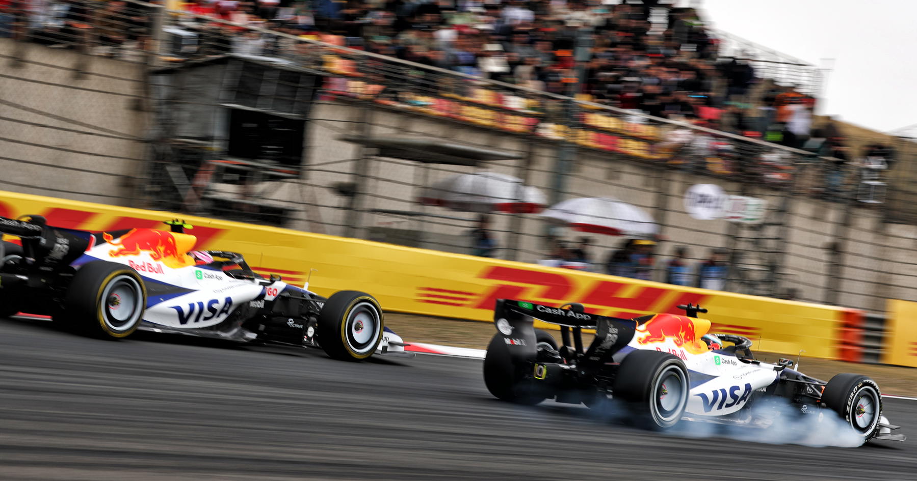 Liam Lawson explains anxious radio message after team-mate close call