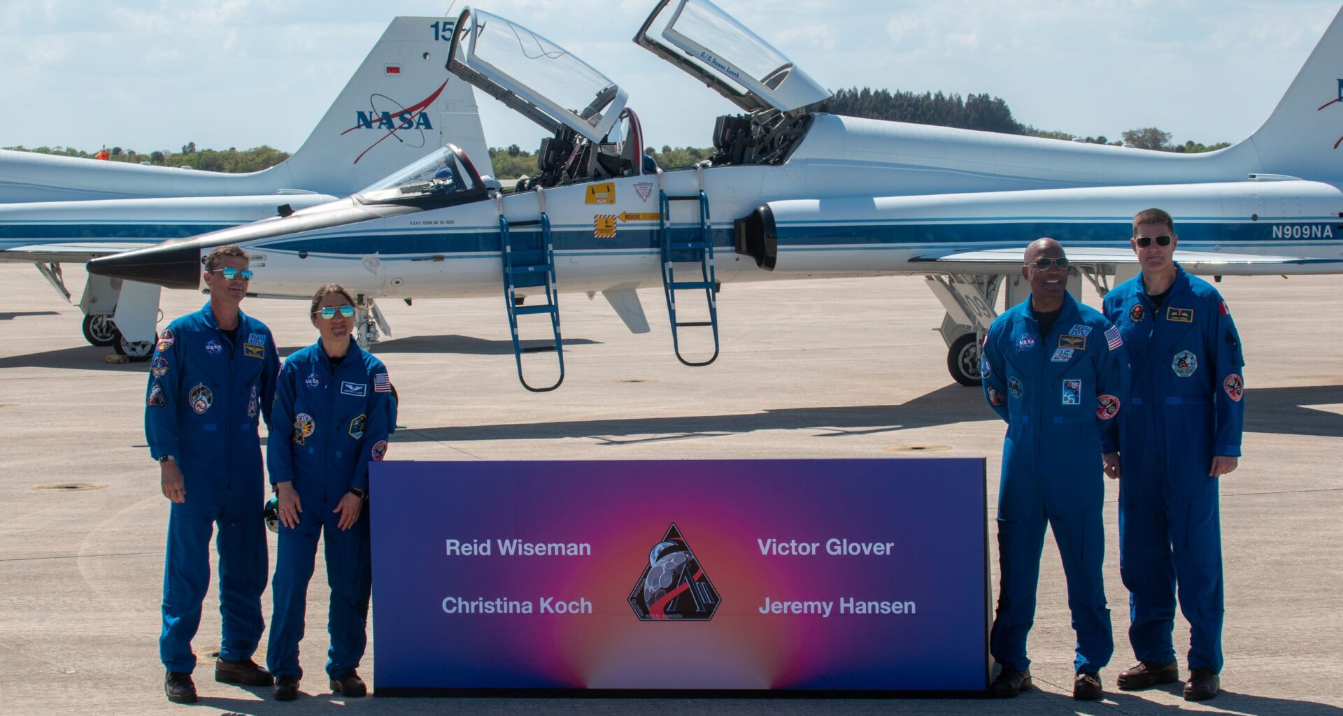 Artemis 2 astronauts arrive at Kennedy Space Center ahead of NASA's historic launch around the moon