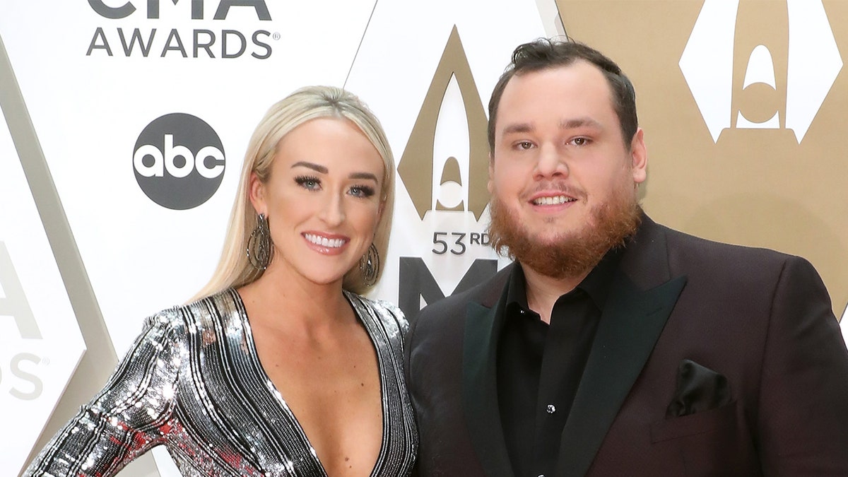 Luke Combs and his wife