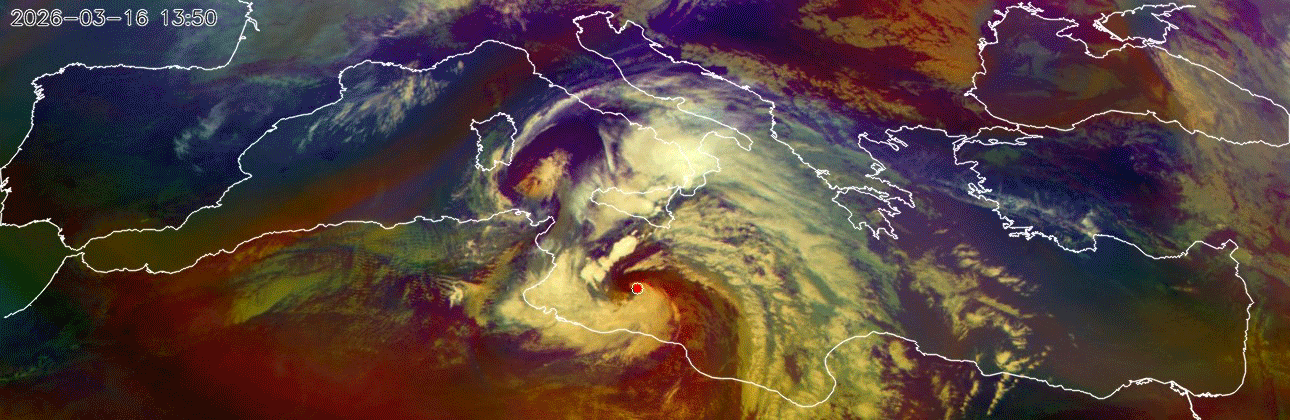 Medicane Jolina from MSG