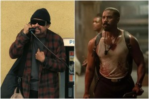 Scenes from the movies One Battle After Another and Sinners