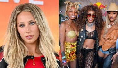 Alix Earle and Coachella festival-goers.