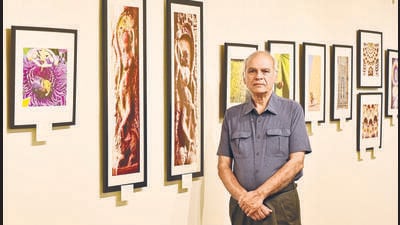 Mumbai, India - March 17, 2026: Ishrat Syed photo exhibition "My Silk Road" poses during HT interview at Jehangir Art Gallery, in Mumbai, India, on Tuesday, March 17, 2026. (Photo by Anshuman Poyrekar/Hindustan Times) (Anshuman Poyrekar/HT Photo)