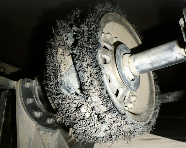NASA Shredded Tire from CV-990 Test Place