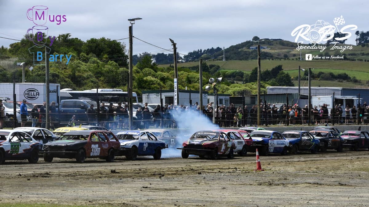 Car crash at Beachlands Speedway, Dunedin leaves one person with serious injuries