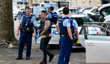 Armed police find firearm and arrest three after chase in central Auckland