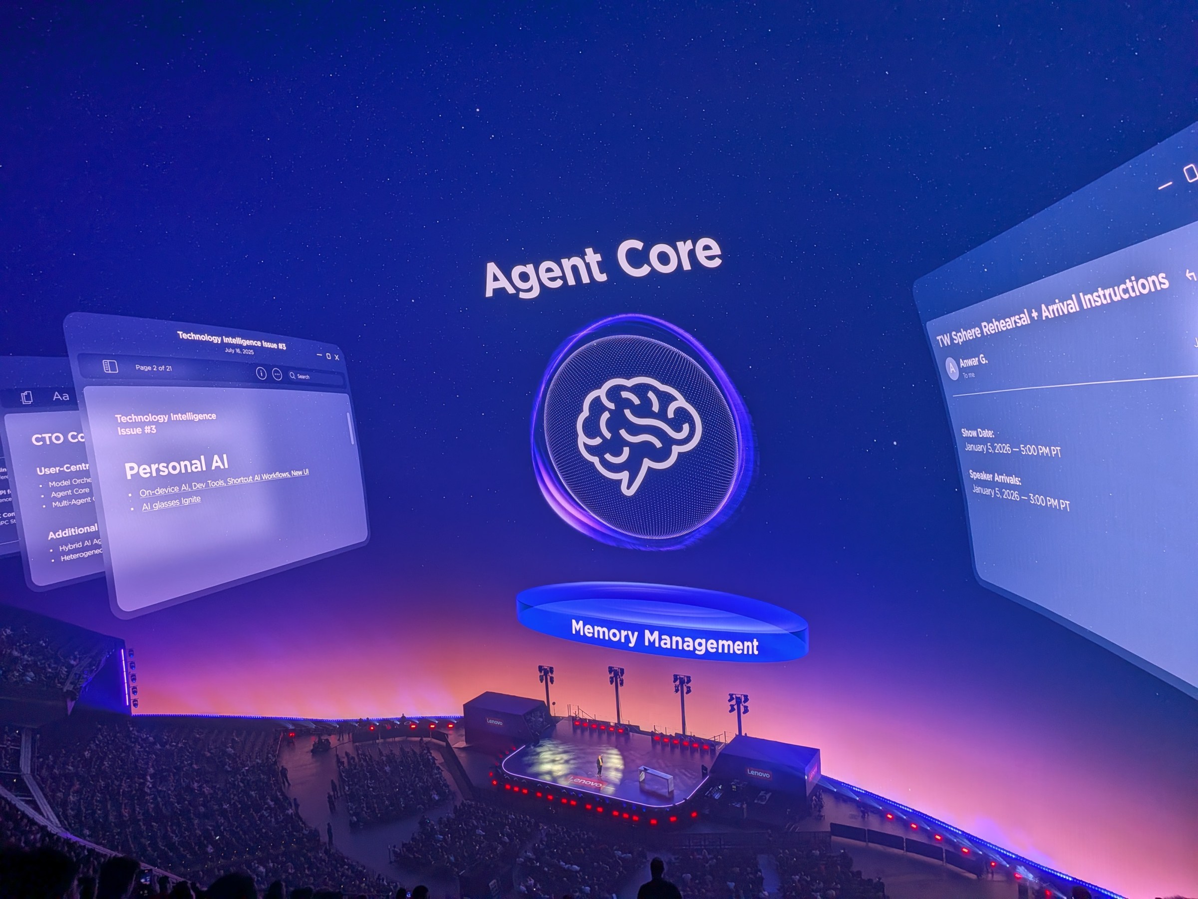 <em>A CES keynote at the Sphere…</em>