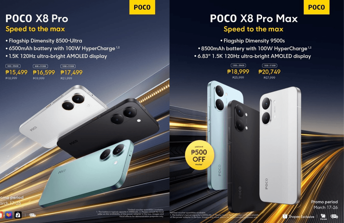 Poco X8 Pro And X8 Pro Max Launched Globally, Including In The Philippines