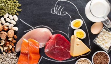 Protein in the shape of bicep muscle